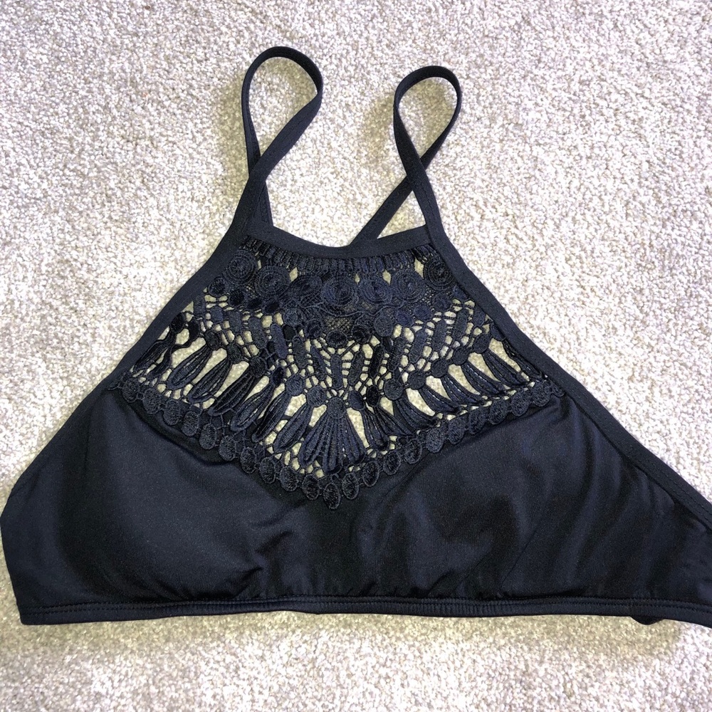 Coastal Zone Lace Halter Swimsuit Bikini